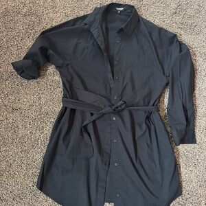 Express Black Shirt Dress
